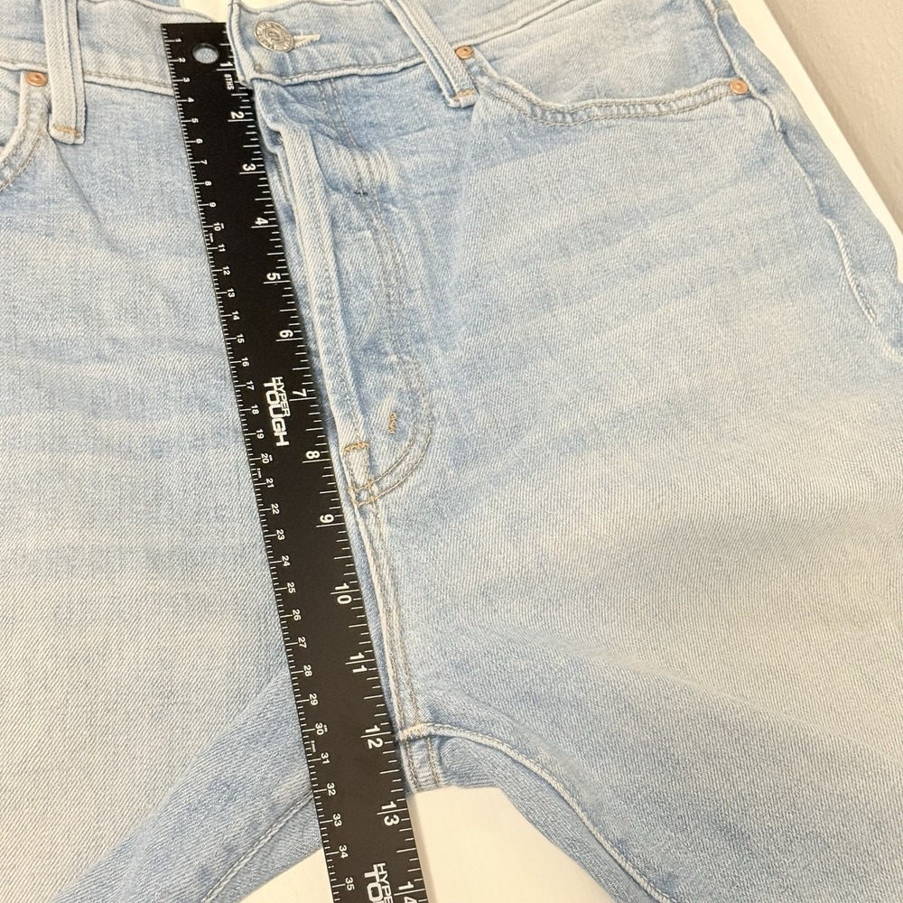 MOTHER Superior High Waisted Hiker Hover Jeans Undone Hem On my Knees Sz 32 - Picture 11 of 16